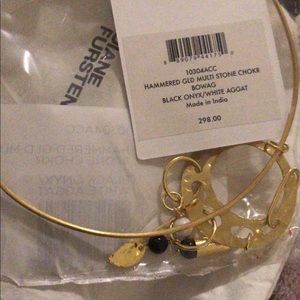 DVF Hammered GLD Multi Stone Chokr